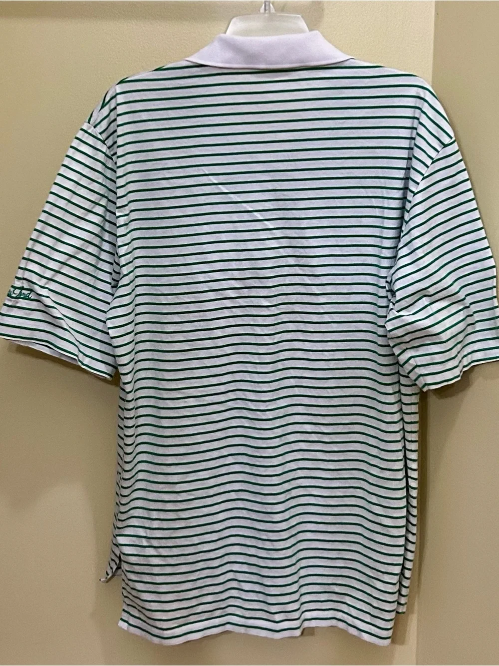 Ralph Lauren White Polo with Green Stripes
